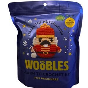 *Discontinued* The Woobles Original Hazel the Nutcracker Holiday Crochet Kit